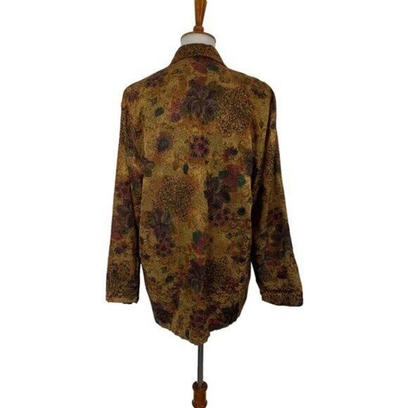 Michael & Company Medium Brown Vintage Blazer Retro Academia Classic Outerwear - Picture 3 of 5